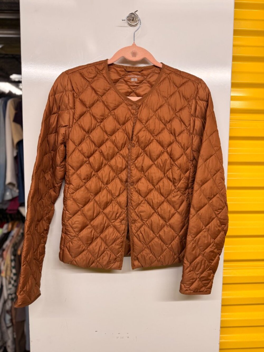 UNIQLO Ultra Light Down Diamond Quilted Compact Jacket Brown Size XS